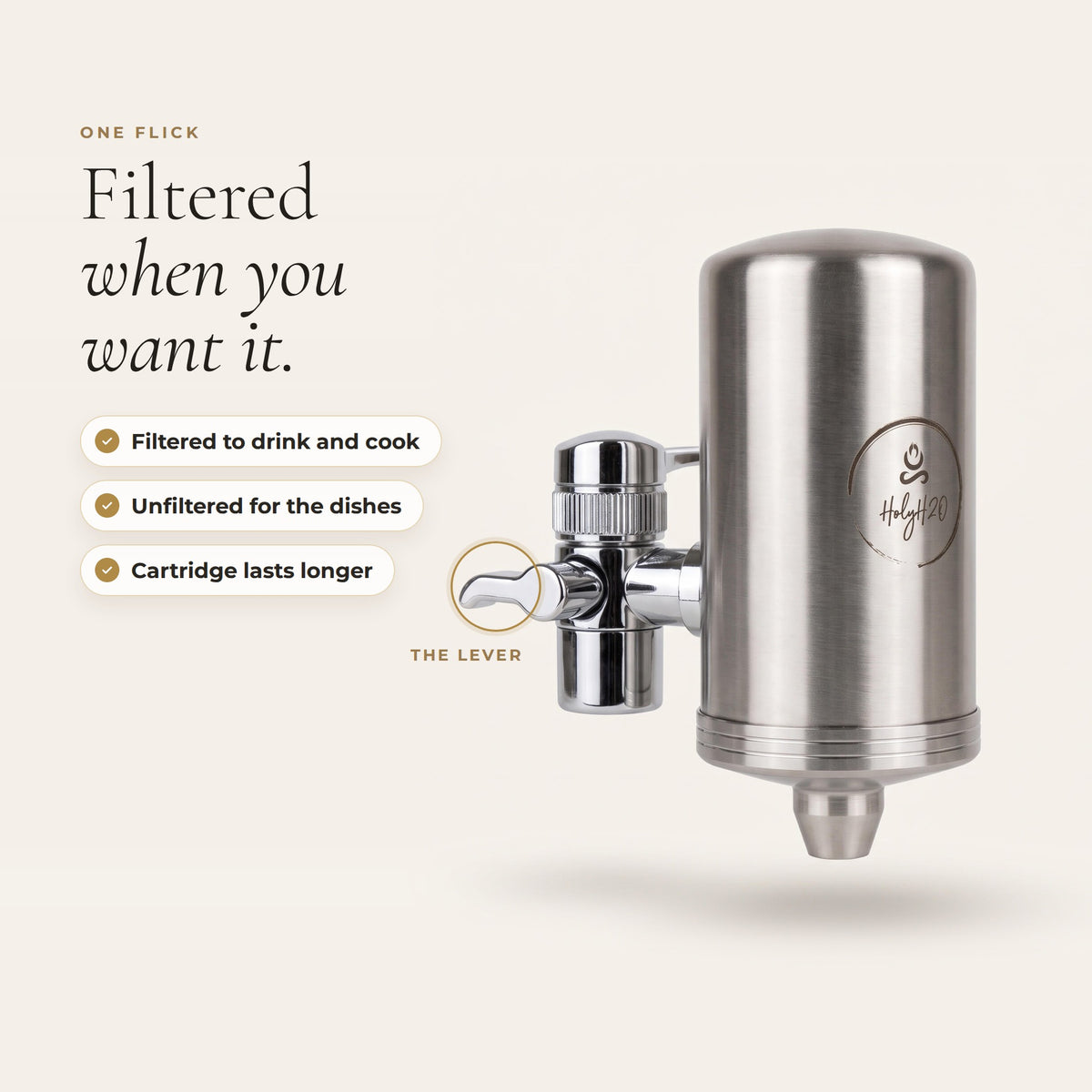 Tap Mate by HolyH₂O™ | Cleaner Tap Water in 60 Seconds